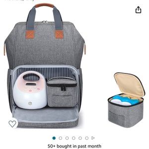 Breastmilk cooler/diaper/laptop backpack